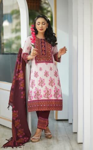 Premium Embroidered 3 Piece Salwar Kameez